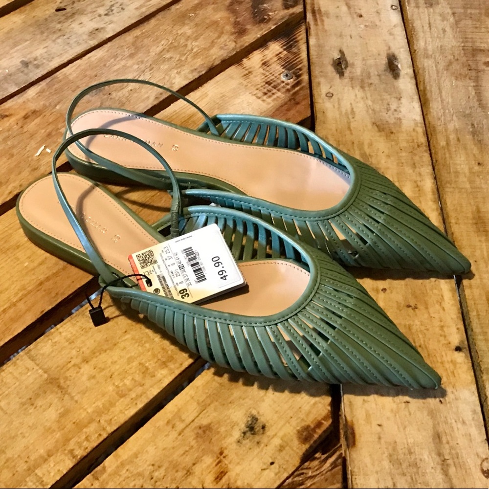 Green Zara Flats